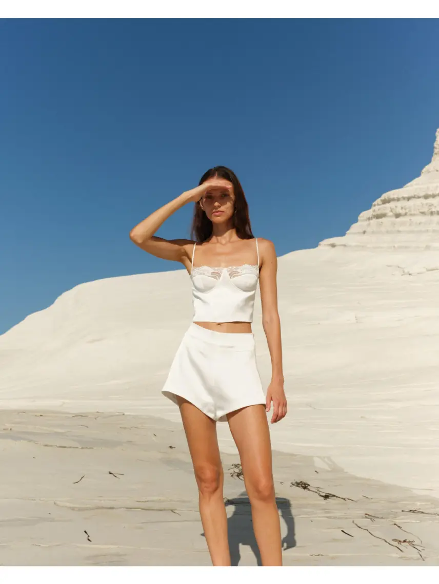 Stash Bluzka Paula w kolorze białym