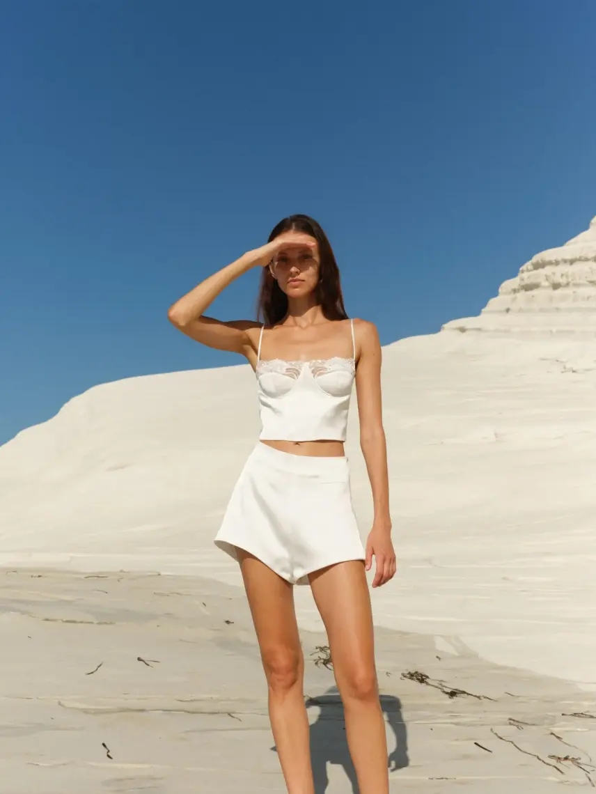 Stash Топ Paula білого кольору